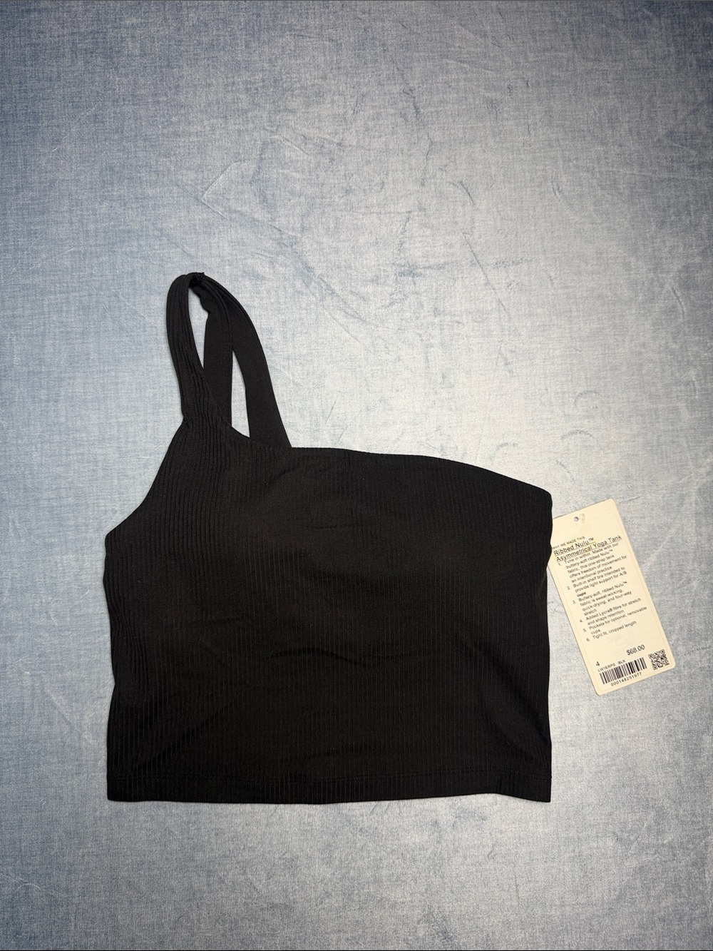 Ribbed Nulu Asymemetrical Yoga Tank